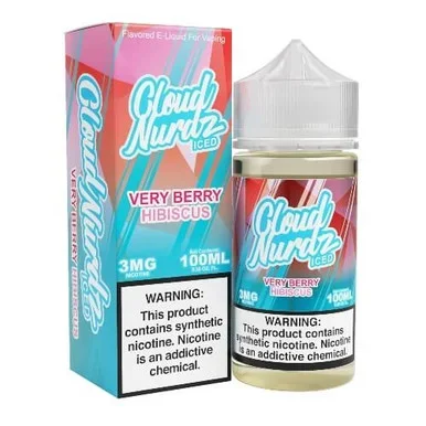 Cloud Nurdz Iced E-Liquid – Very Berry Hibiscus – 100ml
