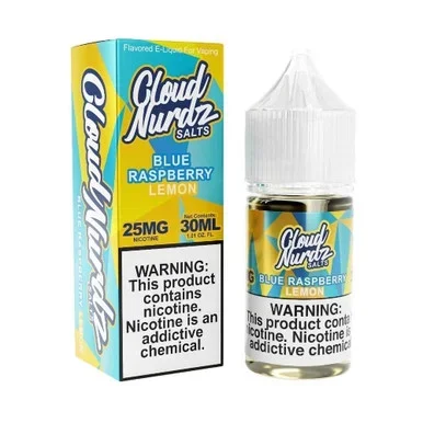Cloud Nurdz Salt E-Liquid – Blue Raspberry Lemon – 30ml