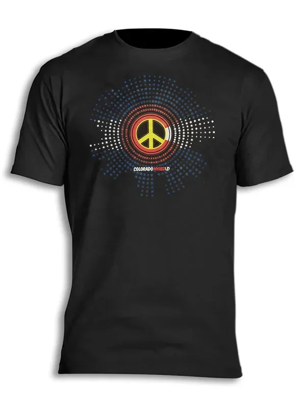 Colorado Peace Dots Myxed Up T-Shirt