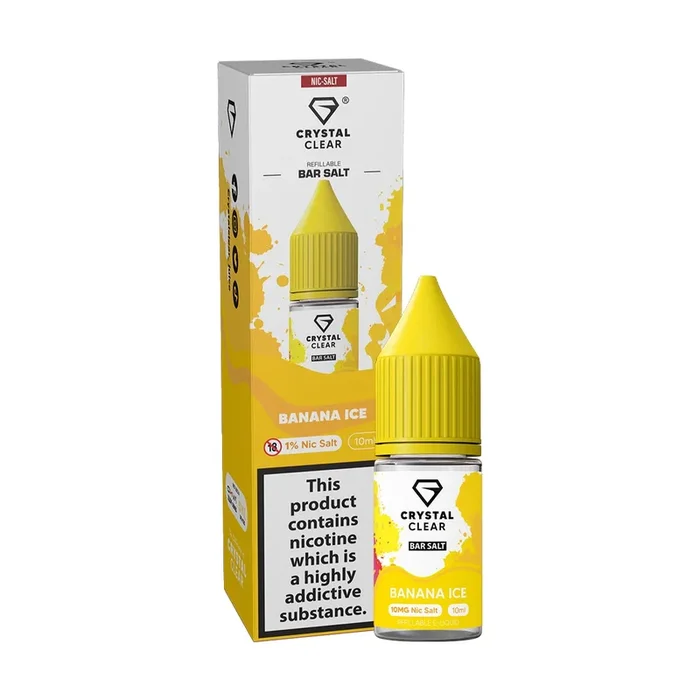 Crystal Clear Bar Nic Salts Banana Ice