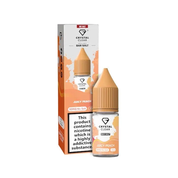 Crystal Clear Nic Salts – Juicy Peach