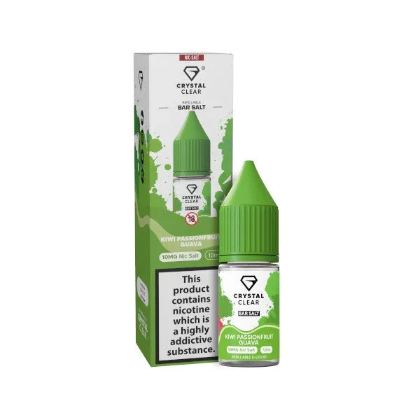 Crystal Clear Nic Salts – Kiwi Passion Guava