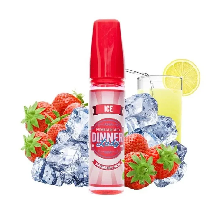 Dinner Lady Strawberry Bikini Ice Freebase E-Liquid