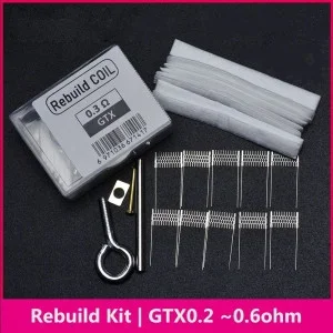 DIY Rebuild Kit V2 for GTX 0.2 0.3 0.4 0.6ohm Coil Head Vaporesso Gen Nano GTX Go Target PM80 Swag PX80 and Xros Vape devices