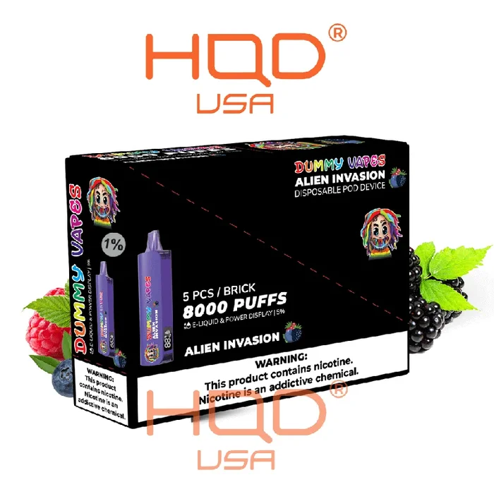 Dummy Vapes 1% 8000 Disposable Vapes 5 Pack
