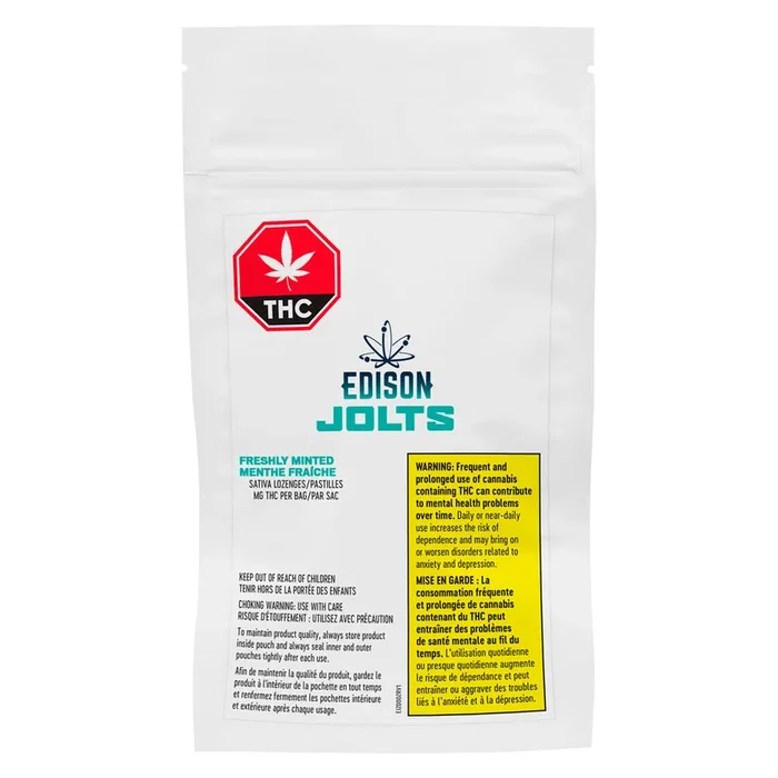 Edison Jolts Freshly Minted Sativa Lozenges Pills