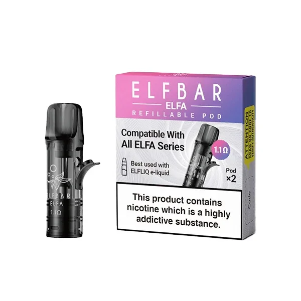 Elf Bar – ELFA Empty Refillable Pods 2ml – 2 pcs