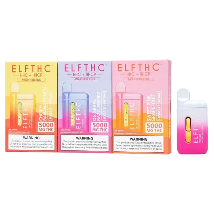 ELF THC5000 Blend 5G Disposable Vape Device – 3PK