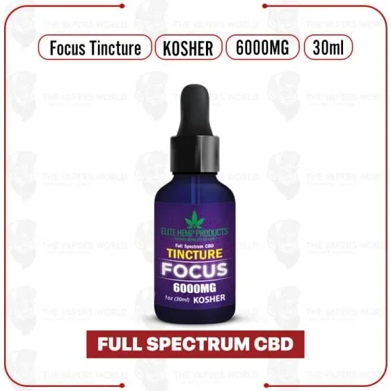 Elite Hemp – CBD Tincture 6000mg Focus