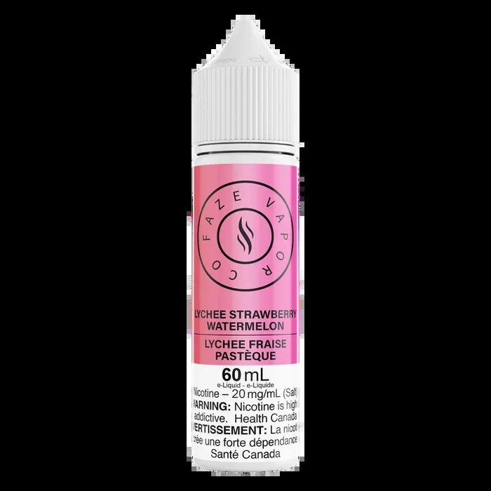Faze Vapor Co 60mL Salts – Lychee Strawberry Watermelon
