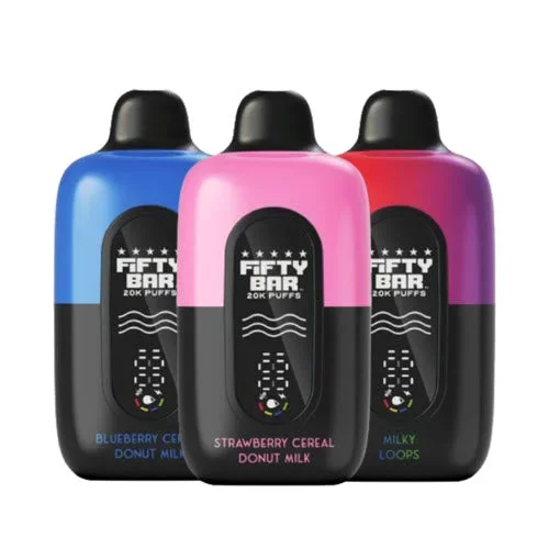 Fifty Bar V2 20K Disposable Vape Device – 3PK