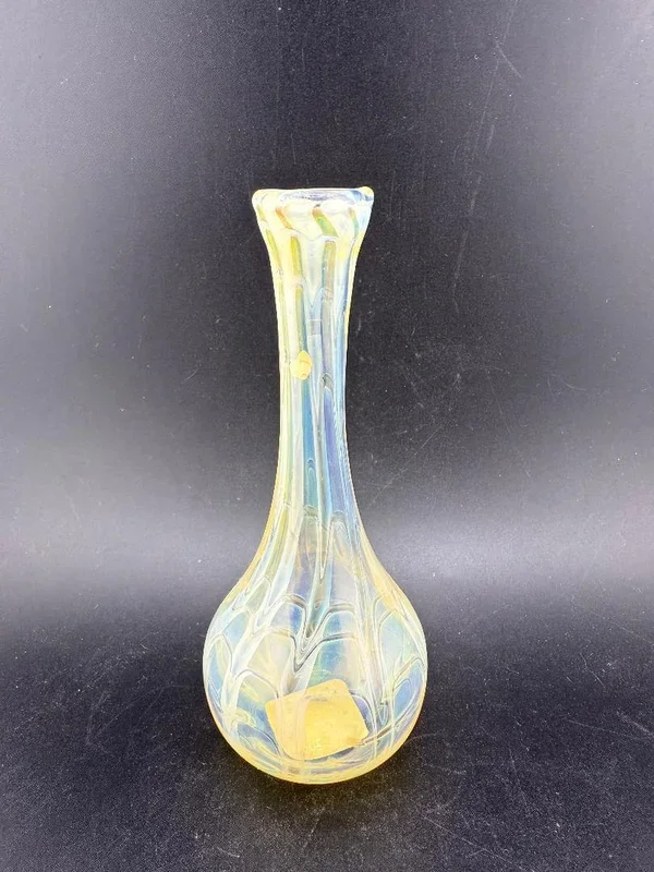 Filla John Glass Small Vase – Fumed Yellow