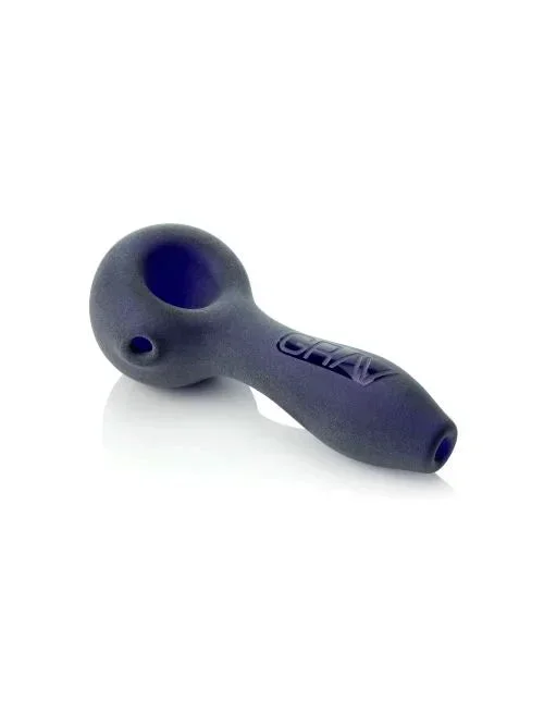 Grav Sand Blasted Spoon Hand Pipe