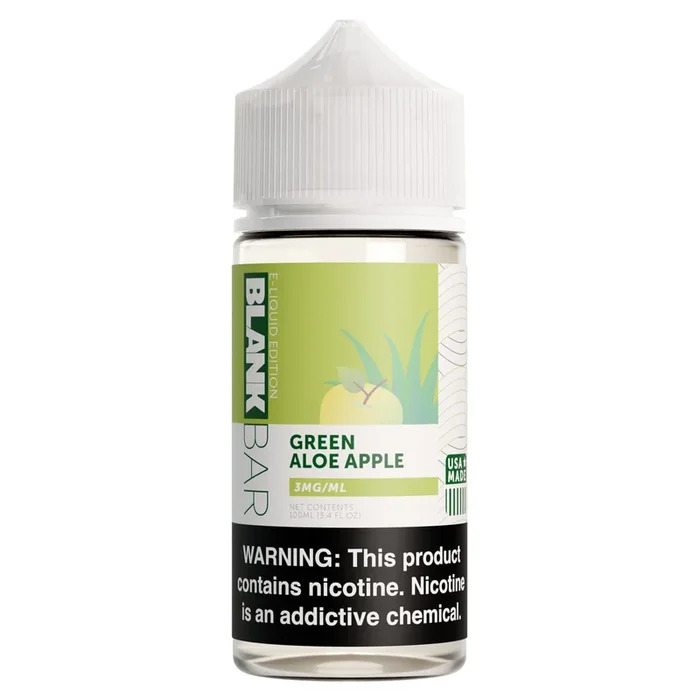 Green Aloe Apple – BLANK BAR 100mL Freebase E-Liquid