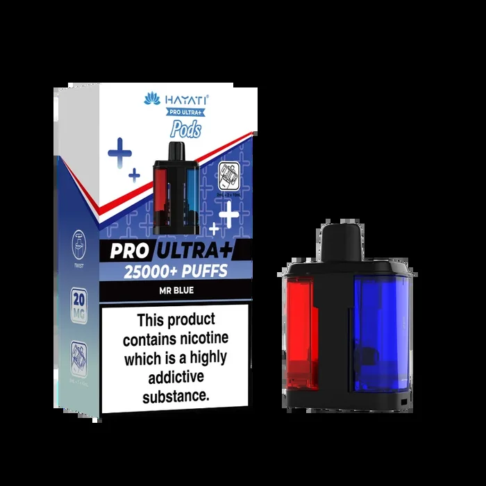 Hayati Pro Ultra Plus 25k Prefilled Pods Mr Blue