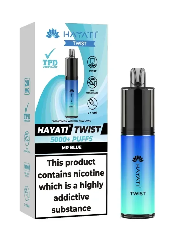 Hayati Twist 5000 Disposable Pod Kit – OFFER 3 FOR £27