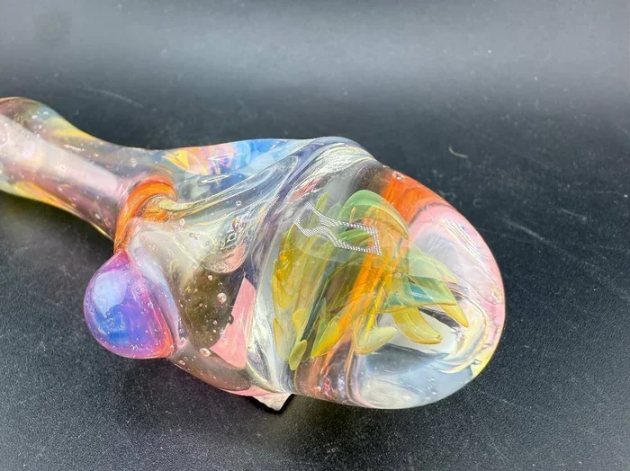 Highgrade Glass Hand Pipe – Heavy Fumed w/ Oversized Marble Cap