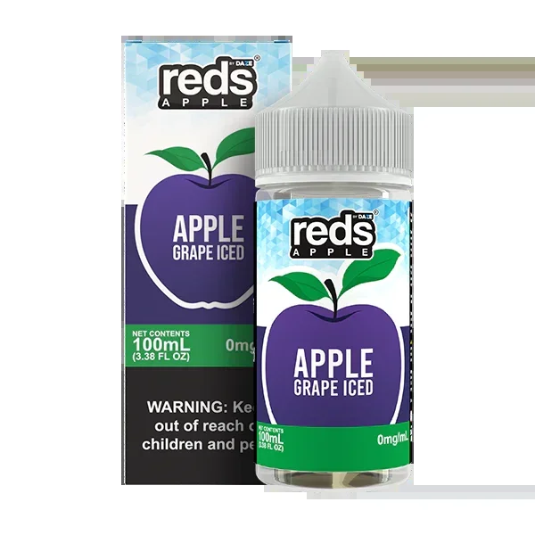 ICED GRAPE – REDS APPLE E-JUICE – 7 DAZE – 100ML