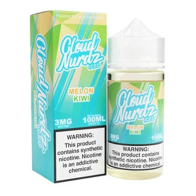 Iced Kiwi Melon Synthetic Nicotine 100ml E-Juice | Cloud Nurdz