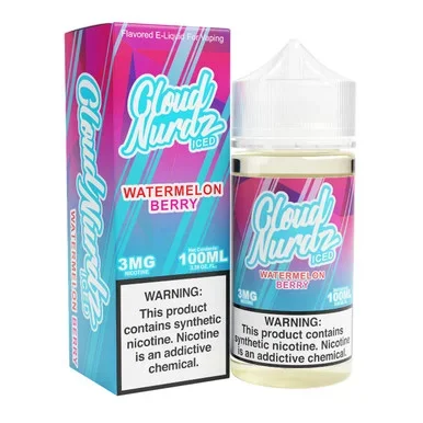 Iced Watermelon Berry Synthetic Nicotine 100ml E-Juice | Cloud Nurdz
