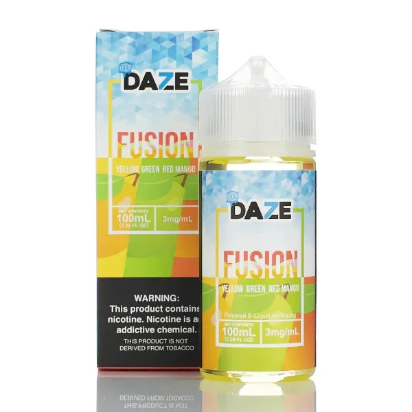 ICED YELLOW GREEN RED MANGO – 7 DAZE FUSION – 100ML