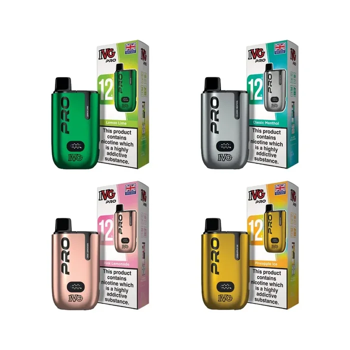 IVG – Pro 12 Prefilled Pod Vape Kit 10000 Puffs 20mg