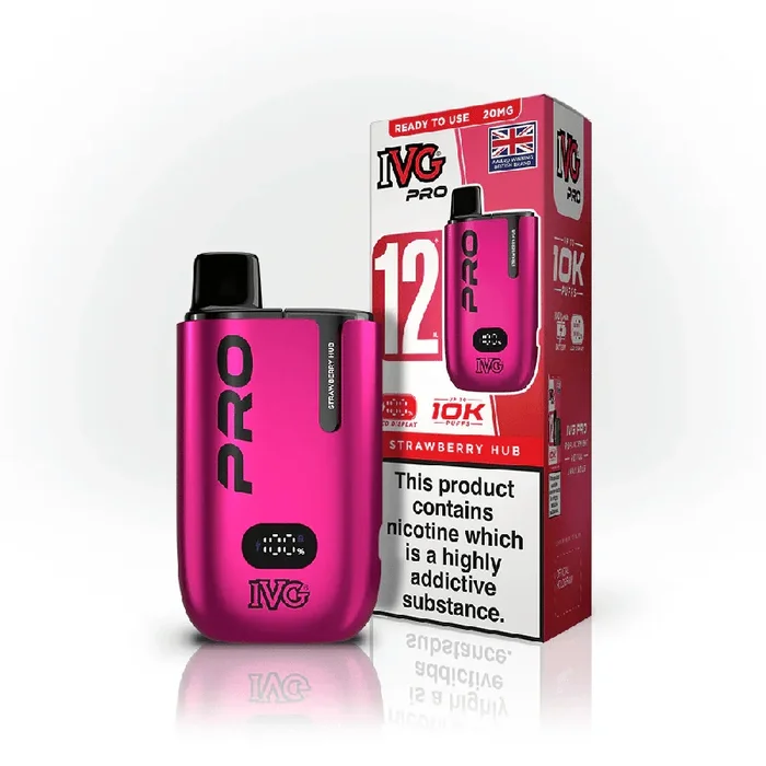 IVG Pro 12 Vape Kit Strawberry Hub