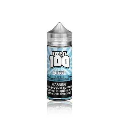 Keep It 100 E-Liquid – OG Blue (Blue Slushie)