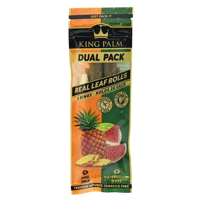 King Palm Wraps – Dual Pack – Pine Drip & Watermelon (King Size)