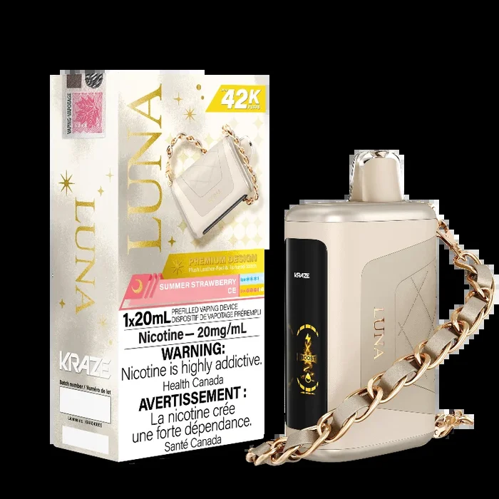 Kraze Luna 42K Summer Strawberry Pineapple and Coconut Ice Disposable Vape