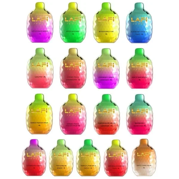 LAFI Jewels 6500 Puffs Rechargeable Vape Disposable 13mL 10 Pack