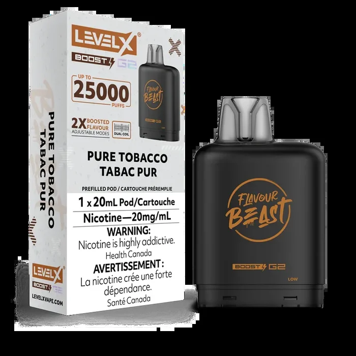Level X Boost G2 25K – Pure Tobacco
