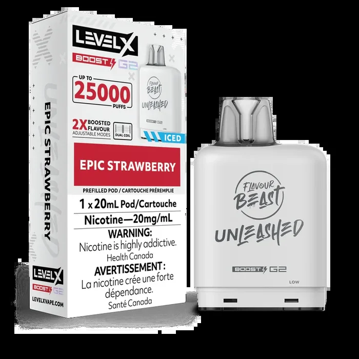 Level X Boost G2 25K – Unleashed Strawberry Iced