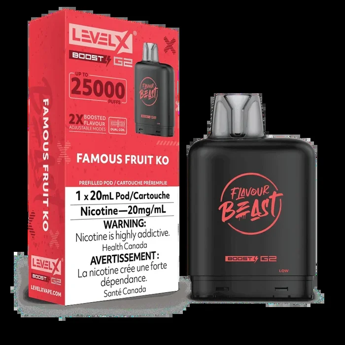 Level X Boost G2 25K Flavour Beast – Famous Fruit KO