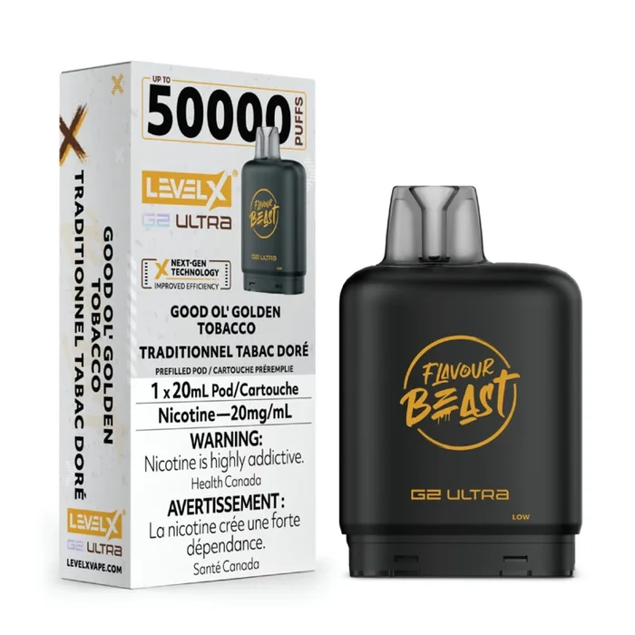 Level X G2 Ultra 50K – Good Ol’Golden Tobacco