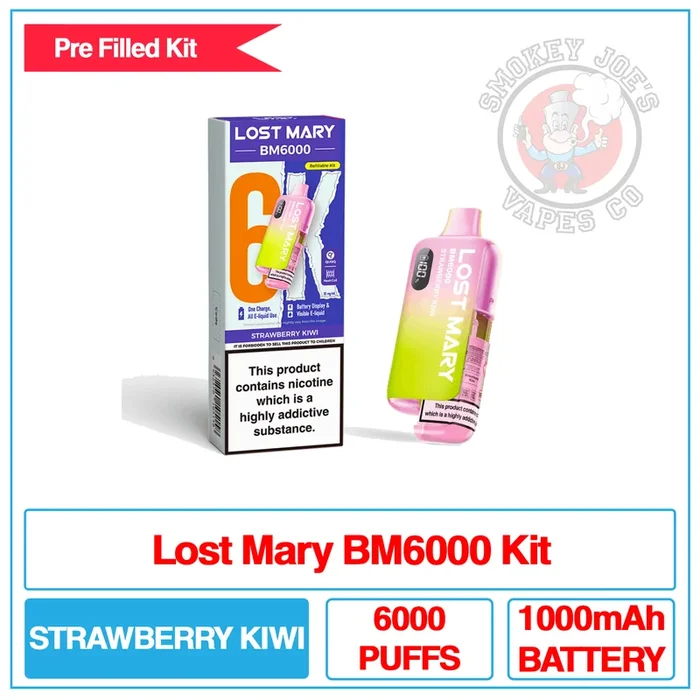 Lost Mary – BM6000 – Strawberry Kiwi – Pre Filled Vape Kit