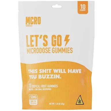 MCRO Microdose Gummies Let’s Go 50MG – Tropical Fruit