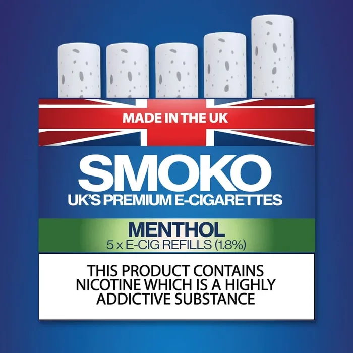 Menthol Cigarette E-Cigarette Refills – UK Made Cigalike Refills