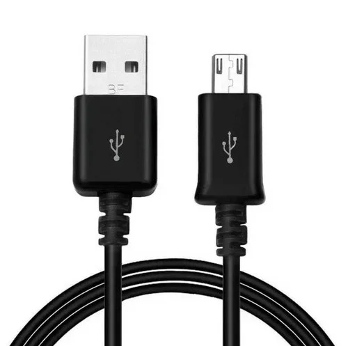 Micro USB Charging Cable Sync Charger Data Cord Black 1.75Ft (10 Pack)