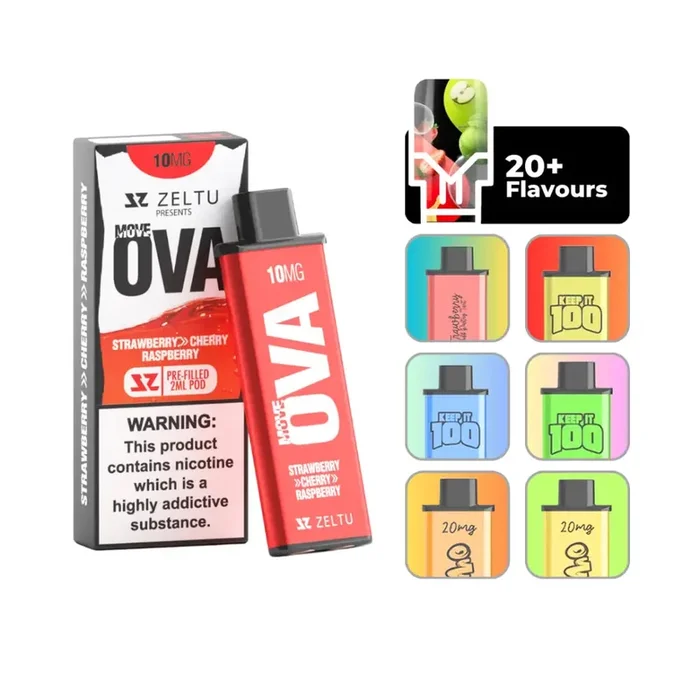 Move ova strawberry cherry raspberry zeltu x3 prefilled pod