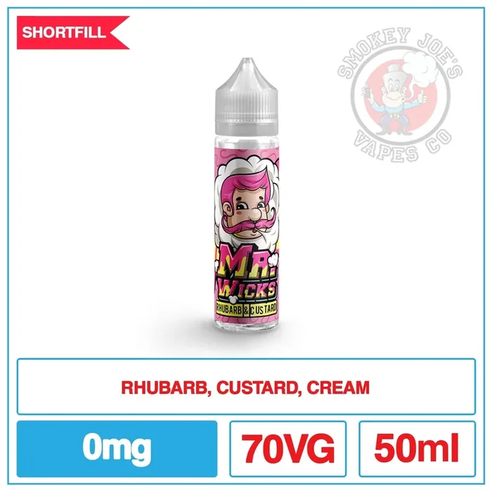 Mr Wicks – Rhubarb Custard – 50ml