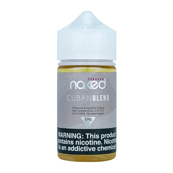 Naked 100 Free Base E-liquid – Cuban Blend | 60mL