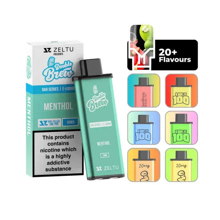 Ohm brew double brew menthol zeltu x3 prefilled vape pod