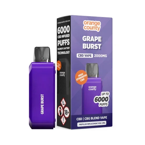 Orange County 2000mg CBD Prefilled Pods