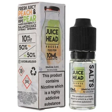 Peach Pear Freeze Nic Salt E Liquid 10ml by Juice Head