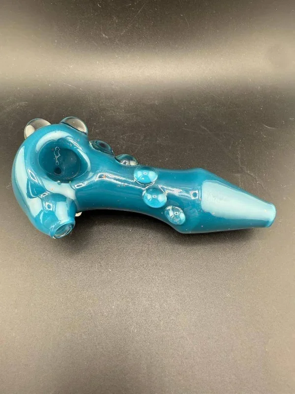 Phranq Glass Hand Pipe – Teal & Crushed Opal