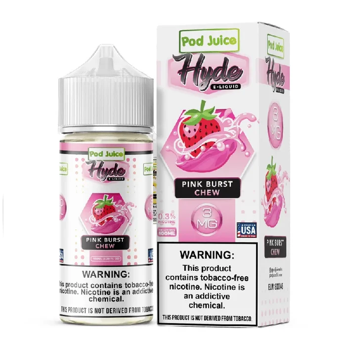 Pod Juice Freebase Nicotine – Pink Burst Chew