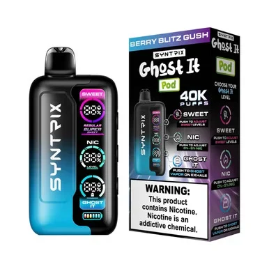 POD JUICE SYNTRIX Ghost It Disposable | 40K Puffs – Buy 1 Get 1 Free