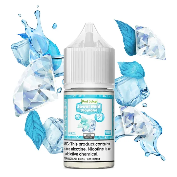 Pod Juice TFN Salt Nic – Jewel Mint Diamond (Unsweet) | 30ml