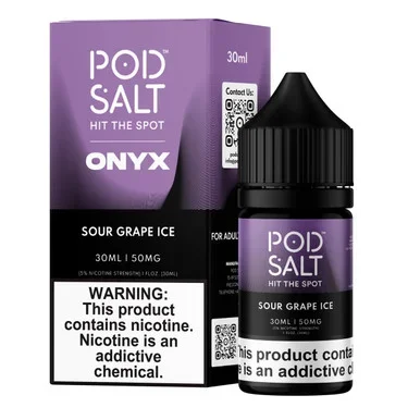 Pod Salt Onyx Sour Grape Ice Salt 30ml E-Juice